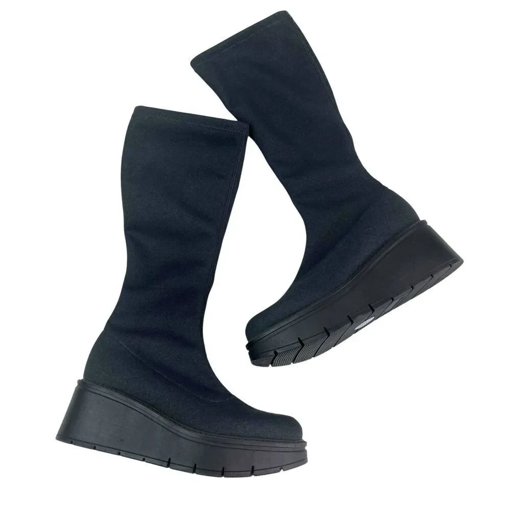 La Canadienne Jerry Festival Platform Tall Boots size 6.5 NEW